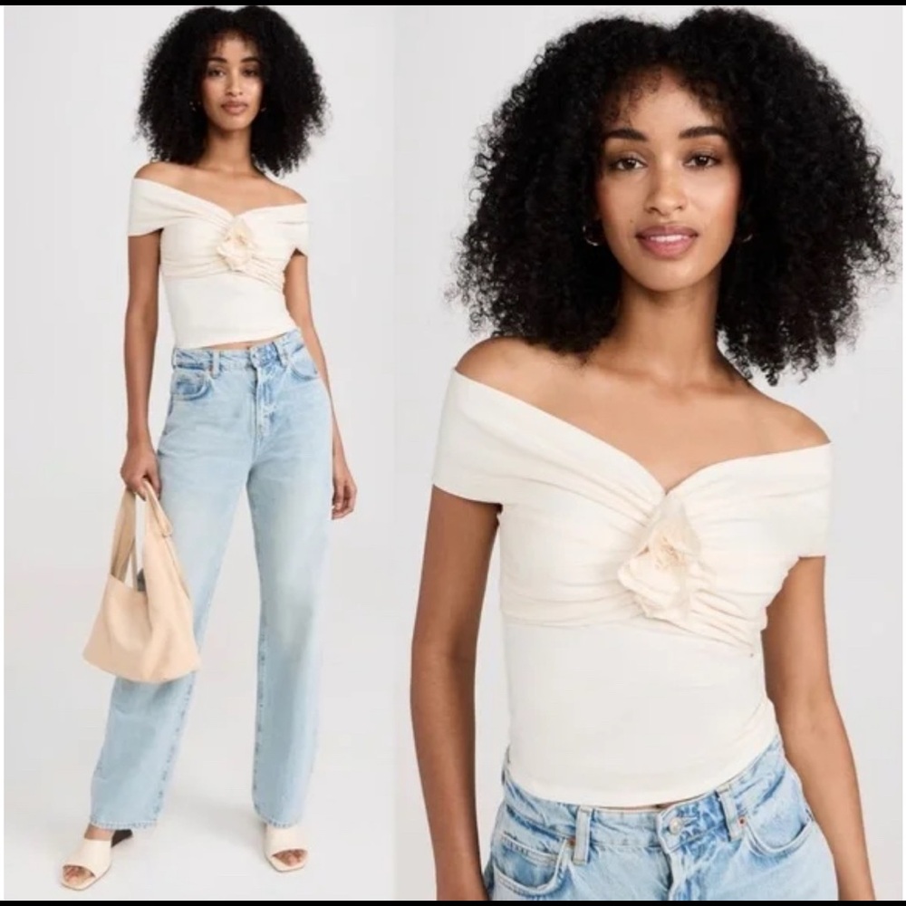 Reformation Off-White Top, size small